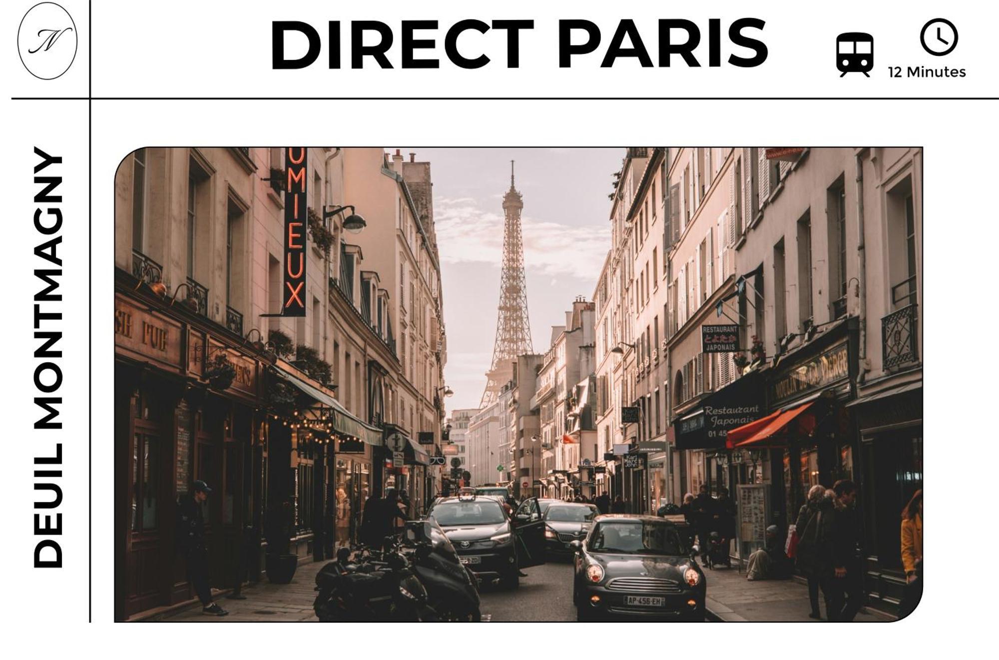 Apartamento Parisian Retreat Pour 5 Personnes - 12 Min De Paris - Proche Gare Deuil-la-Barre Exterior foto